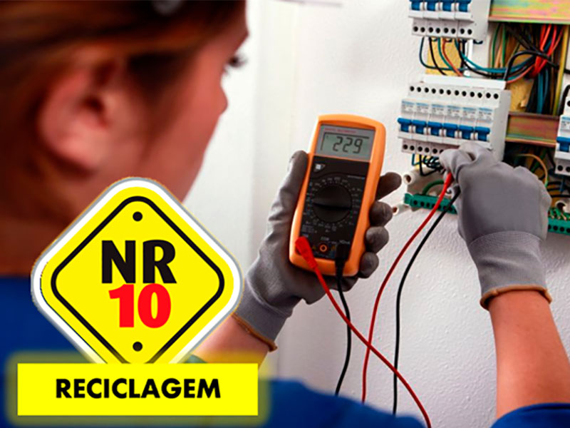 NR 10 - SEGURANÇA EM INSTALAÇÕES E SERVIÇOS EM ELETRICIDADE BASICO - RECICLAGEM 16H